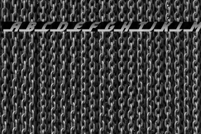 Shining Herald Gradient Italic Font examples