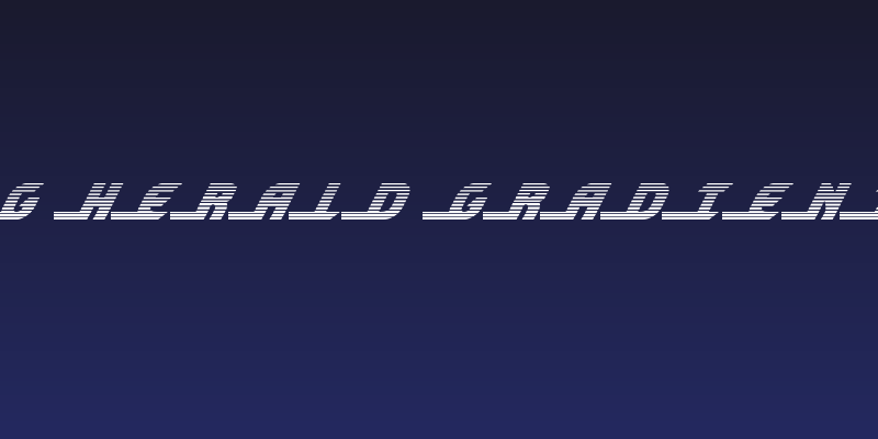 Shining Herald Gradient Italic Social Header