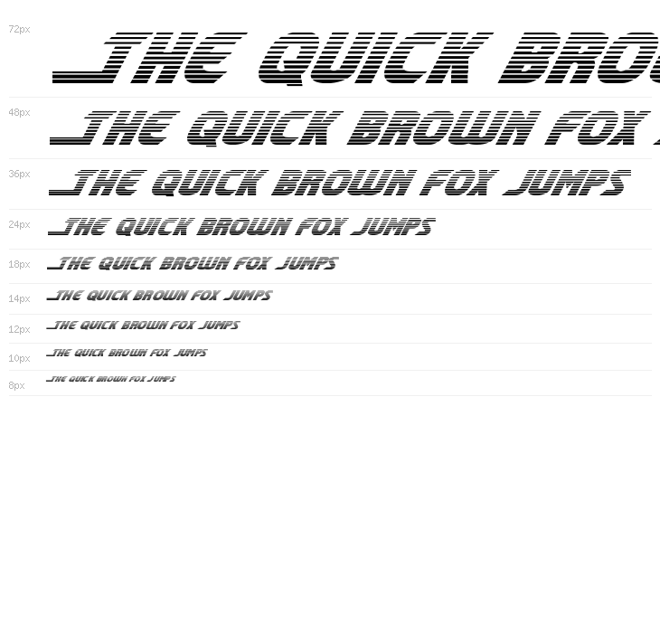 Shining Herald Gradient Italic Waterfall