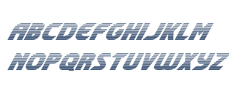 Shining Herald Gradient Italic Lowercase