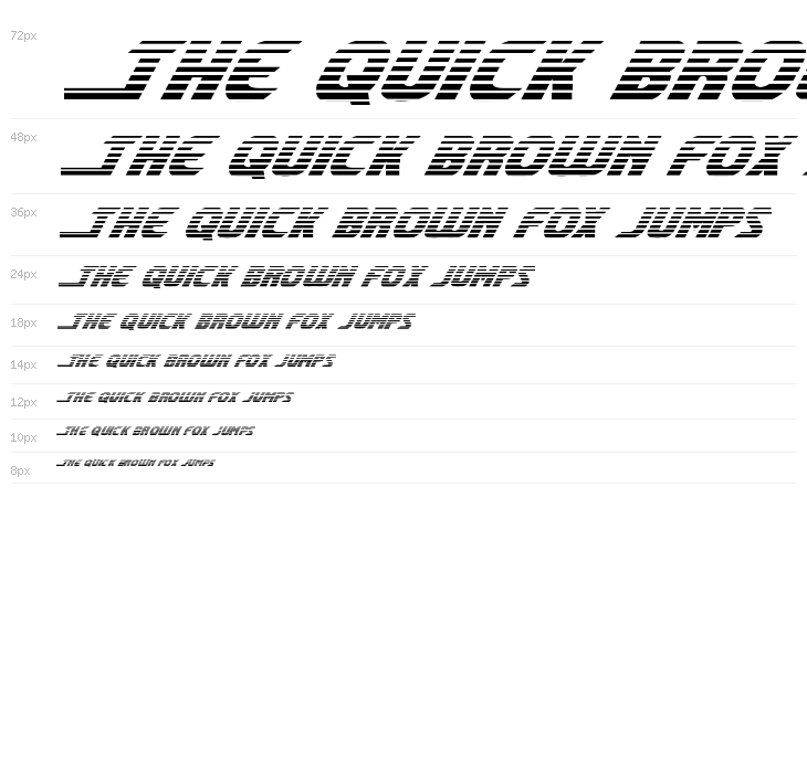 Shining Herald Gradient Italic Waterfall