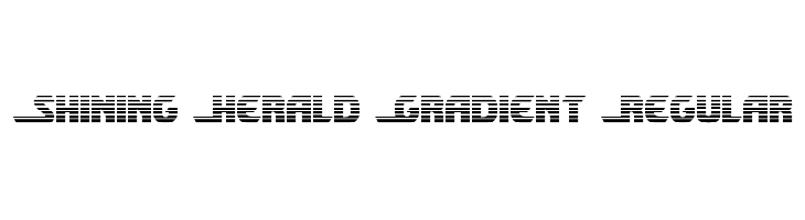 Shining Herald Gradient Regular  नि: शुल्क फ़ॉन्ट्स डाउनलोड