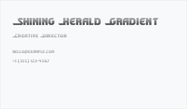 Shining Herald Gradient Business Card