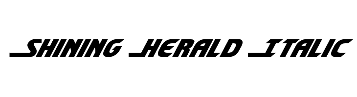 Shining Herald Italic  免费字体下载
