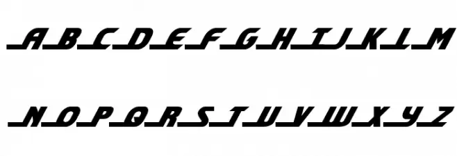 Shining Herald Italic Schriftart Groß