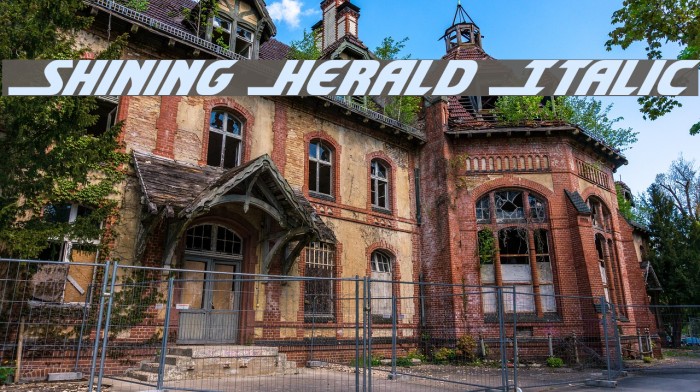 Shining Herald Italic Example 2