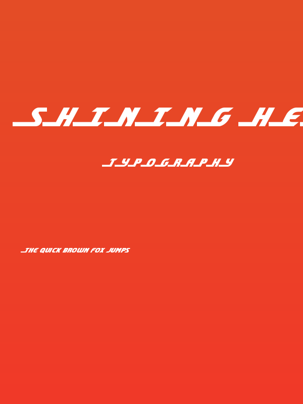 Shining Herald Italic Poster