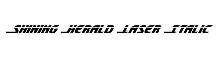 Shining Herald Laser Italic  Descarca Fonturi Gratis