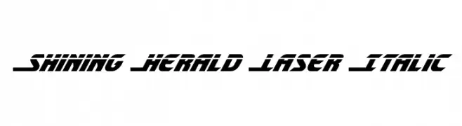 Shining Herald Laser Italic  Fuentes Gratis Descargar