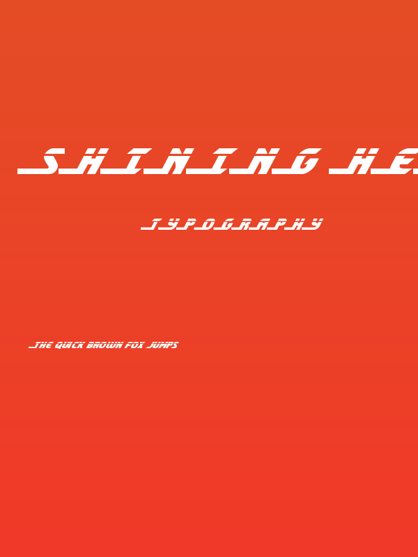 Shining Herald Laser Italic Poster