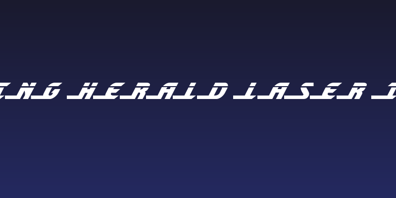 Shining Herald Laser Italic Social Header