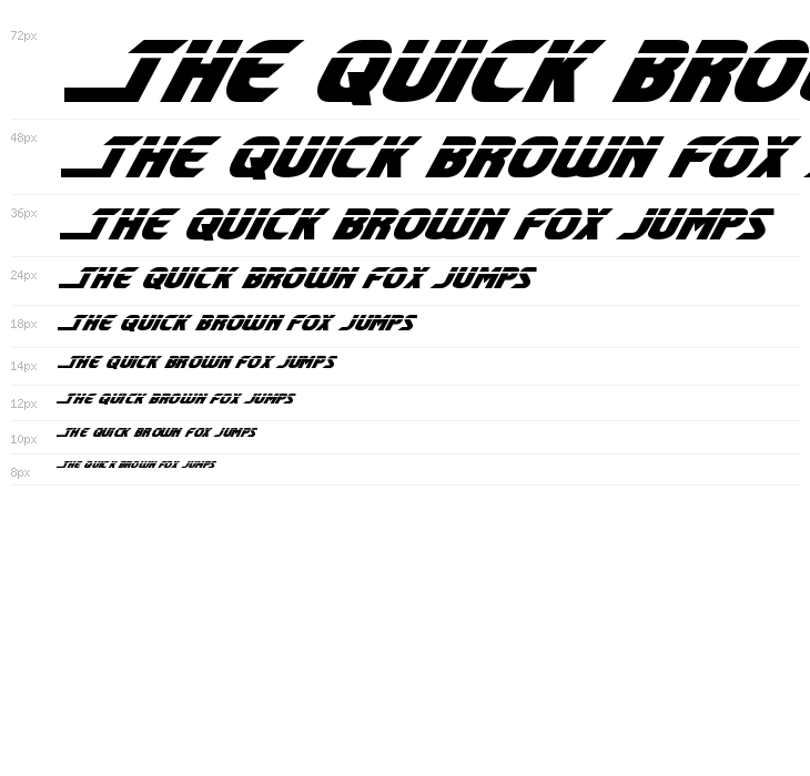 Shining Herald Laser Italic Waterfall