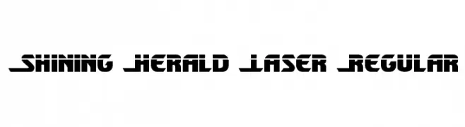 Shining Herald Laser Regular  Frei Schriftart Herunterladen