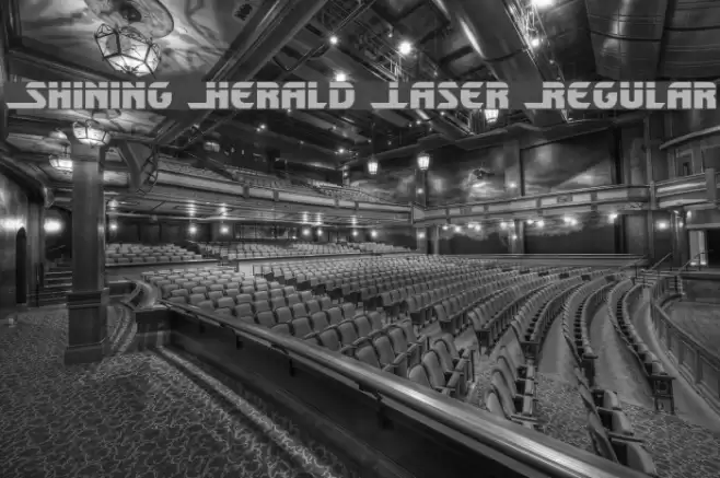 Shining Herald Laser Regular Font examples