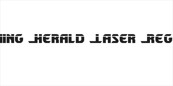 Shining Herald Laser Regular Logo