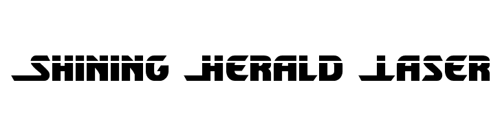 Shining Herald Laser  font caratteri gratis