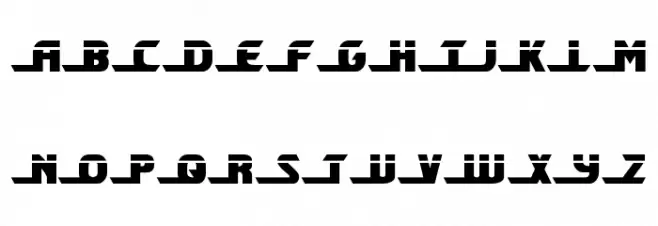 Shining Herald Laser Font UPPERCASE