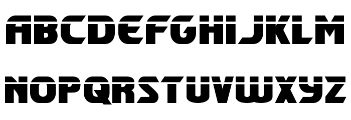 Shining Herald Laser Font LOWERCASE