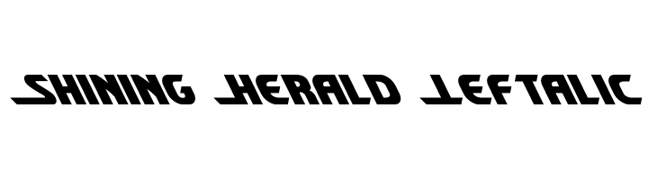 Shining Herald Leftalic  免费字体下载