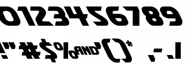 Shining Herald Leftalic Шрифта ДРУГИЕ символов