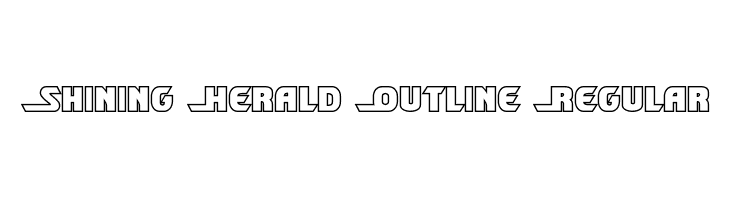 Shining Herald Outline Regular  Free Fonts Download