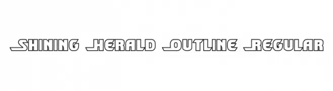 Shining Herald Outline Regular  Fuentes Gratis Descargar