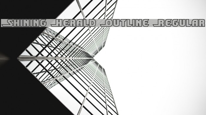 Shining Herald Outline Regular Шрифта examples