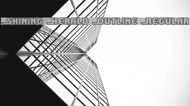 Shining Herald Outline Regular Шрифта examples