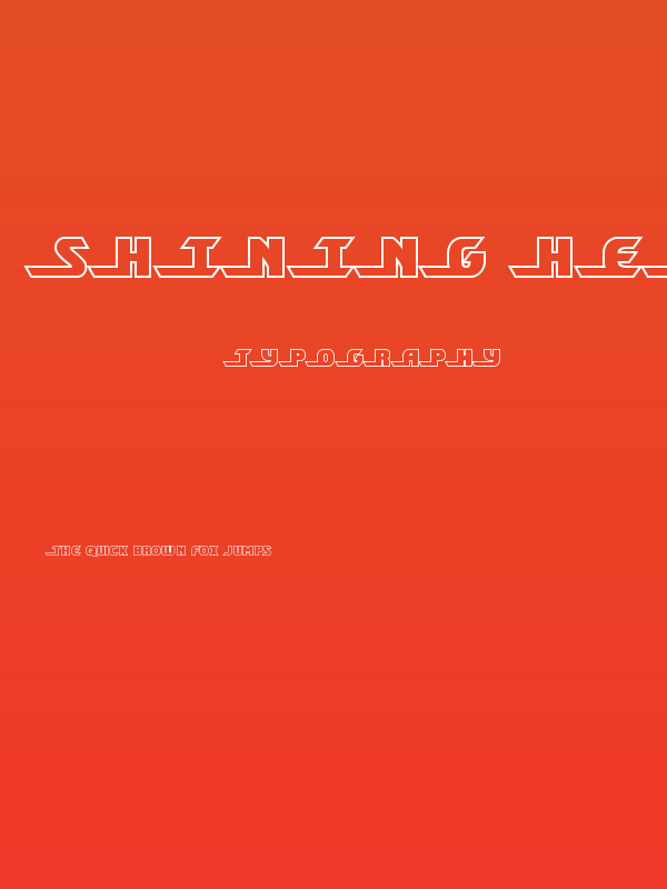 Shining Herald Outline Regular Poster