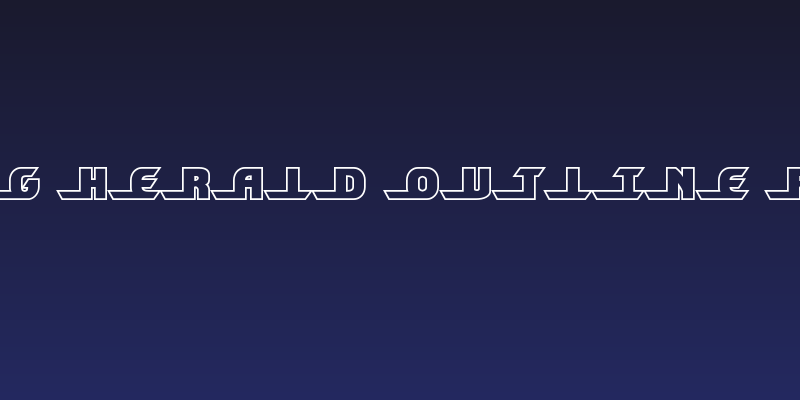 Shining Herald Outline Regular Social Header