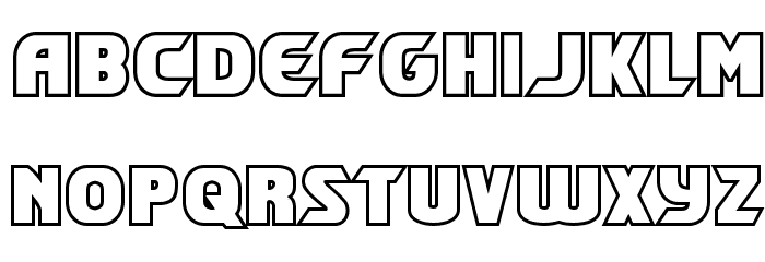 Shining Herald Outline Regular Шрифта строчной