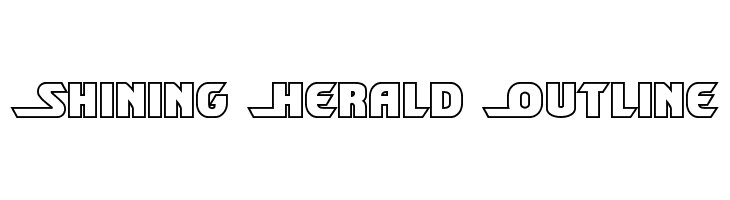 Shining Herald Outline  नि: शुल्क फ़ॉन्ट्स डाउनलोड