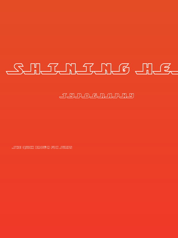 Shining Herald Outline Poster