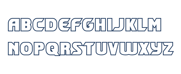 Shining Herald Outline Lowercase