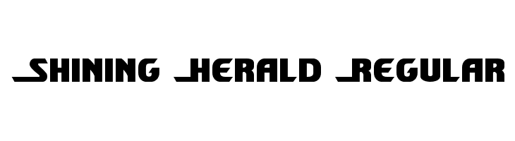 Shining Herald Regular  フリーフォントのダウンロード