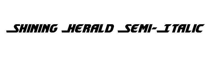 Shining Herald Semi-Italic  Descarca Fonturi Gratis