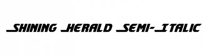 Shining Herald Semi-Italic  Free Fonts Download