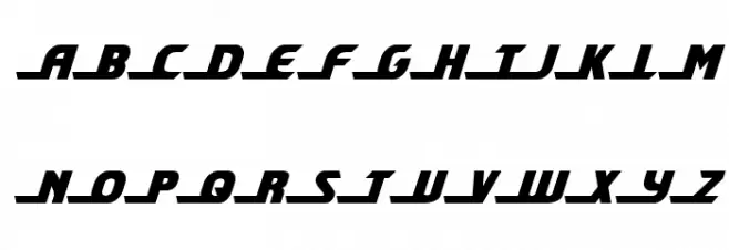 Shining Herald Semi-Italic フォント 大文字