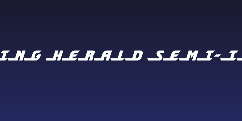 Shining Herald Semi-Italic Social Header