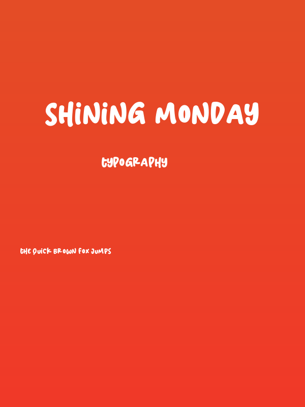 Shining Monday Poster
