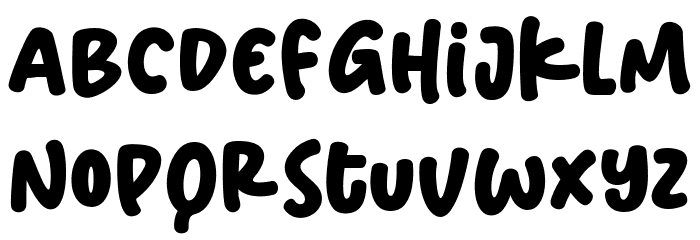 Shining Monday Font LOWERCASE