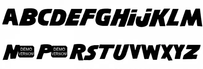 Shining NFI Demo Шрифта ВЕРХНИЙ
