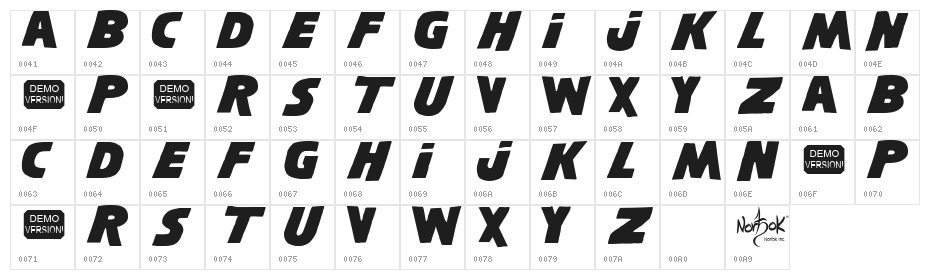 Shining NFI Demo Character Map
