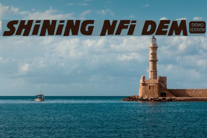 Shining NFI Demo Font examples