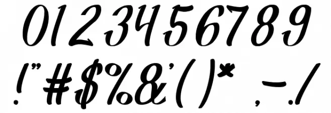 Shining Pearl Font OTHER CHARS