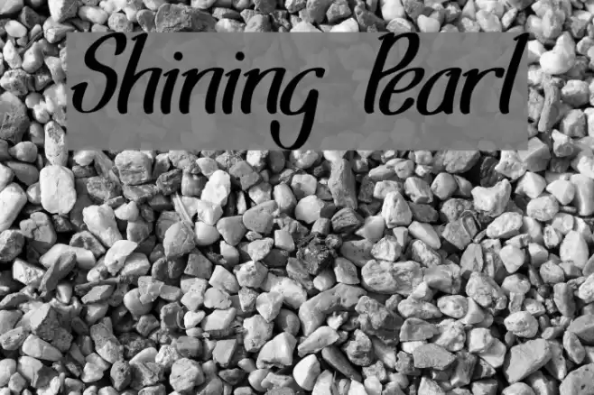 Shining Pearl Font examples
