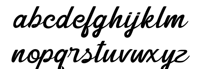 Shining Times Font LOWERCASE