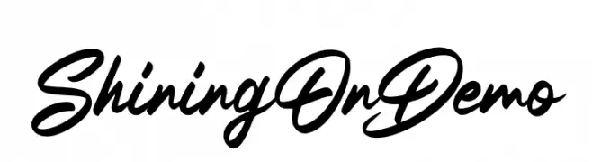 ShiningOnDemo  Frei Schriftart Herunterladen