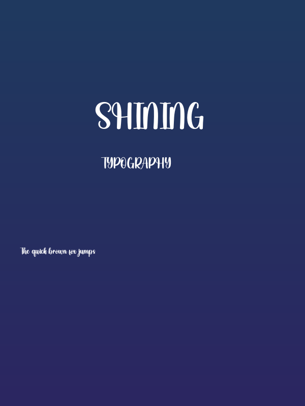 Shining Poster