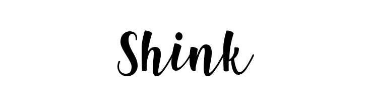 Shink  Скачать бесплатные шрифты